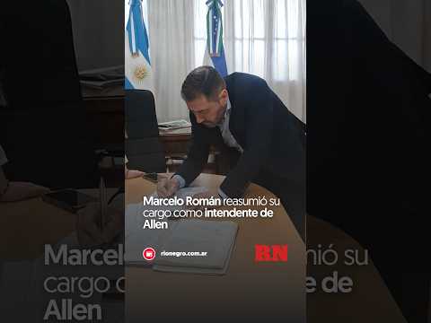 Marcelo Román reasumió su cargo como intendente de Allen