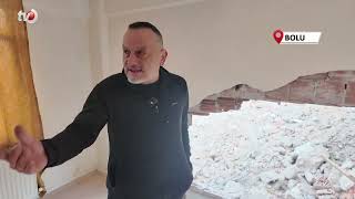 Yıkım Sırasında Bitişik Binadaki Dairenin Yatak Odasının Duvarı Yıkıldı