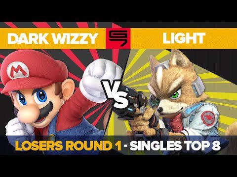 Dark Wizzy vs Light - Losers Round 1: Top 8 Ultimate Singles - Genesis 7 | Mario vs Fox