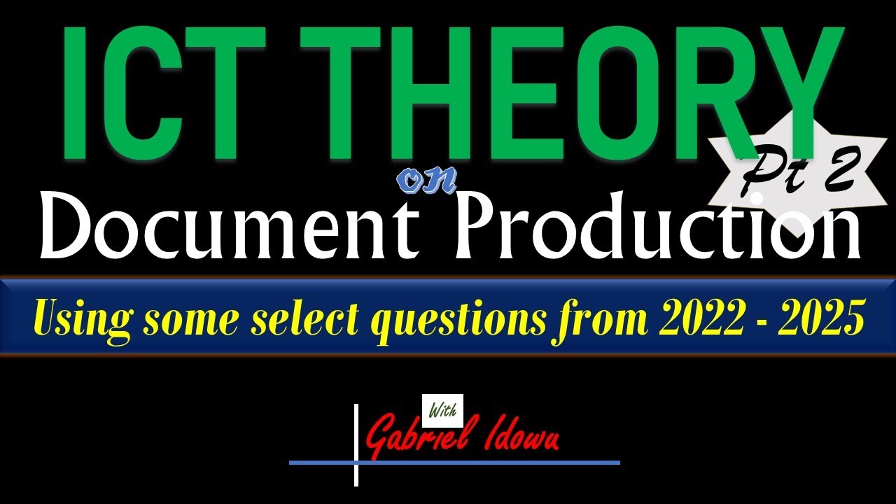IGCSE ICT 0417 | Theory on Document Production 2
