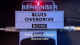 Video thumbnail for THE BEHRINGER BLUES OVERDRIVE A COPY OF THE BOSS BD2? MAYBE LET'S SEE WHAT IT SOUNDS LIKE by All World Music