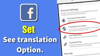 How To Set see translation on Facebook ।। Enable Language Translation Option.