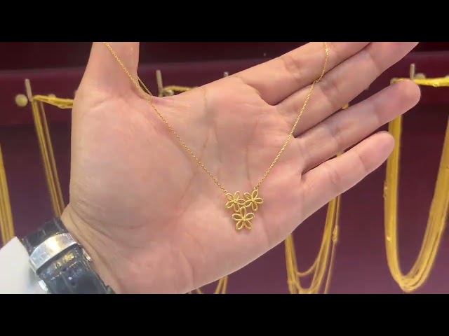 عقد ذهب عيار 21