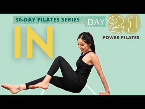 Day 21: 15 MIN POWER PILATES | Home Workout Abs to feel good | 30 Day Pilates Workout Challenge 2023