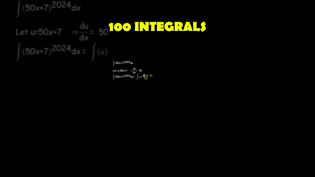 Day 32/101 Happy New Year🎉IF YOU GOT THIS WRONG Then ...  Integral Calculus  #integration #calculus