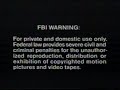 FBI Warning Screen Video Dealer Screen 1993