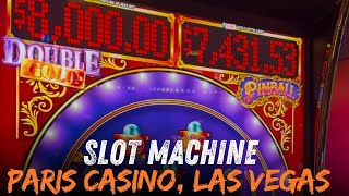 Double Gold Pinball Slot Machine at Paris Casino! BIG WIN or TOTAL BUST?! #slots #lasvegasslots