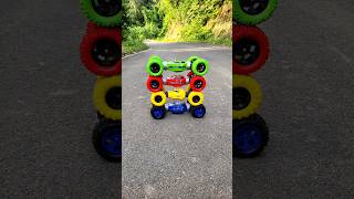 Download lagu Can 4 RC Cars Stack Like This? 😱👇 mp3