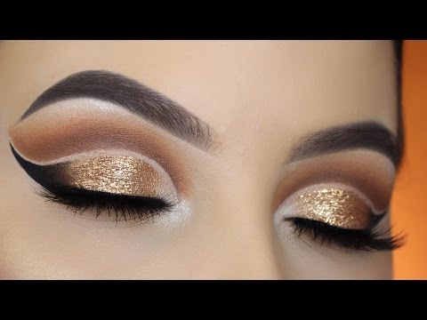 Gold Double Cut Crease Tutorial