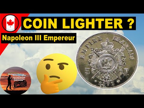 Napoleon III Empereur Coin Lighter 1870 - Vintage Cig Lighter