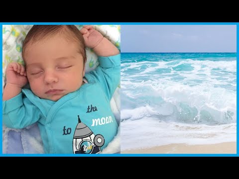 Ruído branco, som do mar para bebe dormir rapido, ondas do mar para bebês, som do oceano - 3 HORAS