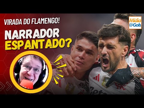 Narrator DOESN'T HOLD BACK and DOES THIS live - Corinthians 1 x 2 Flamengo