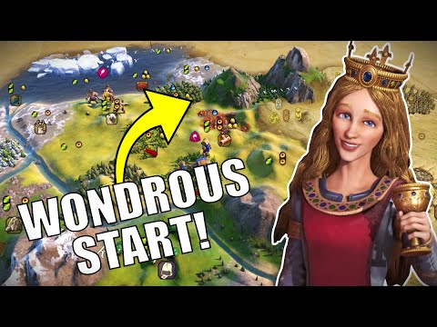 Civ 6 | A Perfect Yosemite Start With Eleanor, Huzzah!!! – (#1 Deity France Civilization VI)