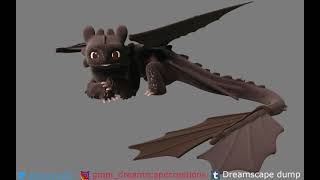Toothless 3D model - and roughly how it was made