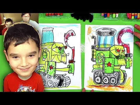 Мы рисуем ОГРОМНЫЙ ТАНК из WOT мультика