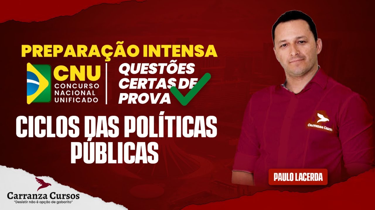 CNU - Ciclos das Políticas Públicas - Questões - Concurso Nacional Unificado