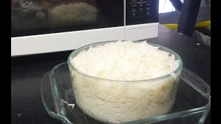 Cook rice in the Microwave Absorption method