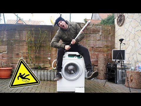 Wie STABIL ist eine WASCHMASCHINE? - Experiment
