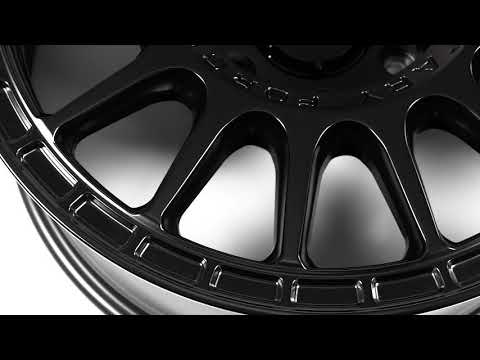 Black Rhino Truck Wheels - Sandstorm in Semi Gloss Black w/ Machined Dark Tint Ring