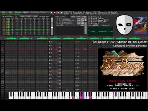 Sol-Deace (1992) "Mission 01: Sol-Deace" -- DefleMask Cover