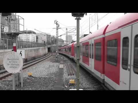 Münchner S- Bahn taucht ab an der Hackerbrücke