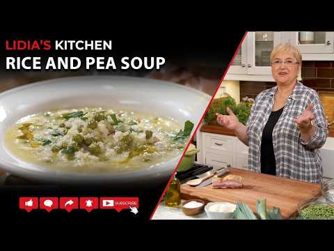 Rice & Pea Soup w/ Toasted Ham and Tomato Sandwich