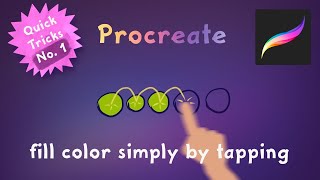 Procreate Quick Tips No.1: fill colors simply by tapping