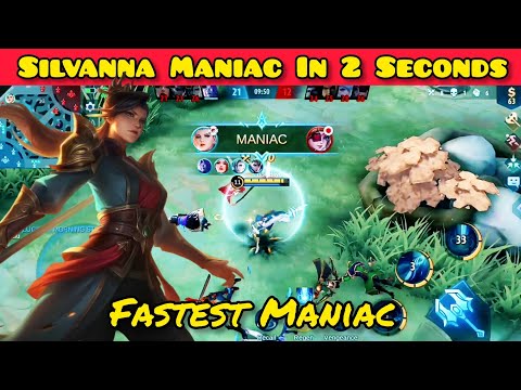 Silvanna Maniac In 2 Seconds?!! MVP Gameplay By Boo Daynimo. Top Global - Mobile Legends