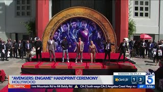 'Avengers' Stars Celebrate Handprint Ceremony in Hollywood video