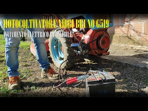 MOTOCOLTIVATORE NIBBI BRUNO G519 - AVVIAMENTO ELETTRICO RIMOVIBILE