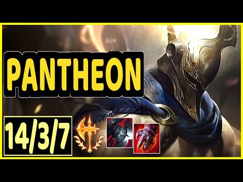 PANTHEON VS FIDDLESTICKS - 14/3/7 KDA JUNGLE GAMEPLAY