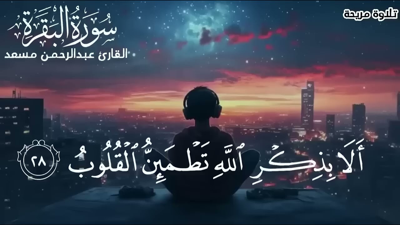 قران الظهر 🕛  أرح سمعك وقلبك بالقرآن❤️🎧 وأستمع لتلاوة هادئه لسورة البقرة ?