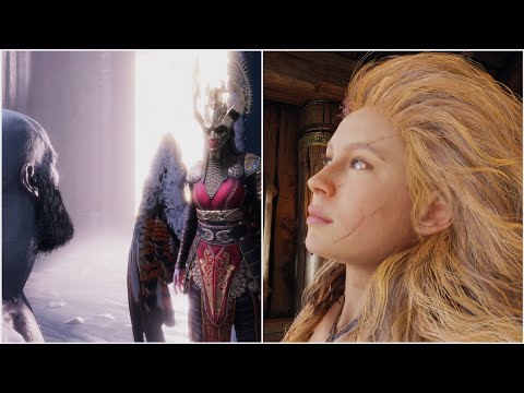 Kratos And Mimir Talk To Sigrun About Recruiting Thrud (Thor's Daughter) As A Valkyrie