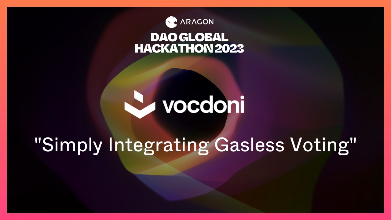 Vocdoni - Simply Integrating Gasless Voting