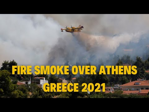 Athens is surrounded in a thick cloud of smoke