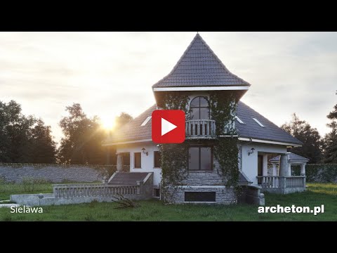 Projekt domu Sielawa - archeton.pl - z użytkowym poddaszem 211,7 m2
