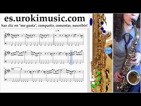 Como Tocar Saxofon (alto) The Pink Panther - Theme Song Tablatura Parte#2 um-i927