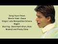 Kyun Hawa Aaj Yun Ga Rahi Hai (Full Lyrics Song)❤️| Shah Rukh Khan Song | Sonu Nigam | Lyrical Song