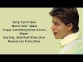 Kyun Hawa Aaj Yun Ga Rahi Hai Full Lyrics Song ️ Shah Rukh Khan Song Sonu Nigam Lyrical Song