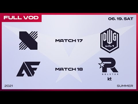 DRX vs. DK / AF vs. KT  [Full VOD]ㅣ2021 LCK Summer Split