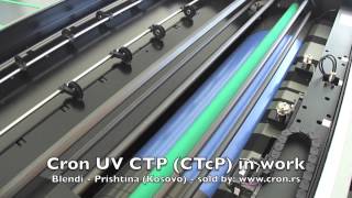 preview picture of video 'Cron UV CTP (CTcP) UVP-4632FI+ with 200 plates Autoloader Installation at Blendi - Pristina'