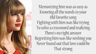 Taylor Swift - RED | Lyrics Songs