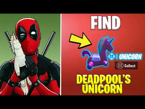 FIND DEADPOOL'S STUFFED UNICORN *Shortest Location Guide* | Fortnite Season 2