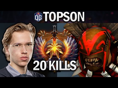 OG.TOPSON BLOODSEEKER WITH 20 KILLS - DOTA 2 7.28 GAMEPLAY