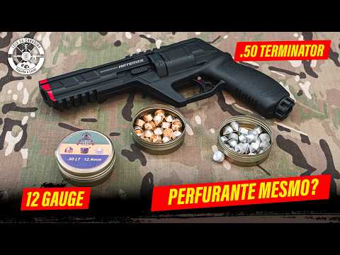 TERMINATOR .50! Artemis CP300 .50 Test with Solid Terminator Ammo and 12 Gauge