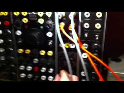 Distorting a drum loop through the modular