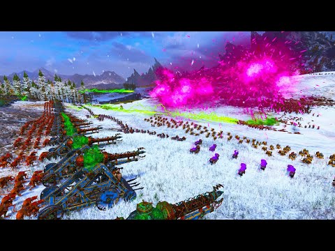Total War WARHAMMER 3 - SKAVEN  VS  NURGLE | ULTIMATE FIREPOWER OUTPUT FIRESupport | 4K