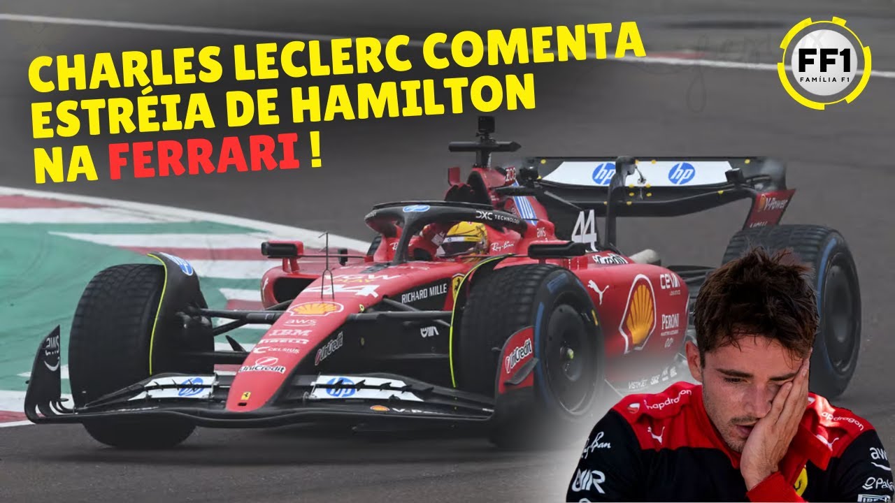 LECLERC REAGIU À ESTRÉIA DE LEWIS HAMILTON NA FERRARI | FÓRMULA 1 | FAMÍLIA F1