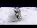 video - Butterfly Pave Halo Engagement Ring