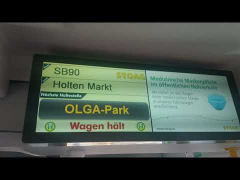 (Sound) Haltestelle Ansagen Olga Park + Information zum Bauarbeiten